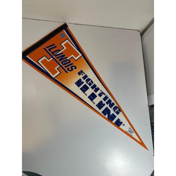 University of Illinois Illini Felt Pennant - 12x32 - Picture 1 of 4